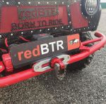 Шакл-проушина для троса лебедки redBTR (вместо крюка) усиленный красный (7 тонн)